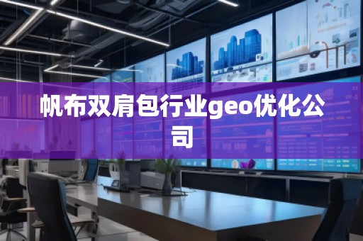 帆布雙肩包行業(yè)geo優(yōu)化公司