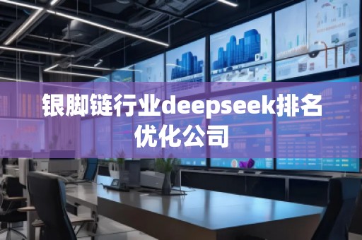 銀腳鏈行業(yè)deepseek排名優(yōu)化公司