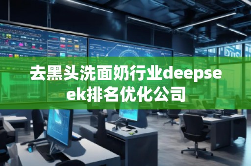 去黑頭洗面奶行業(yè)deepseek排名優(yōu)化公司