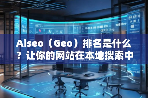 Aiseo（Geo）排名是什么？讓你的網站在本地搜索中脫穎而出