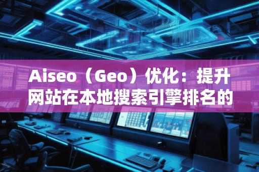 Aiseo（Geo）優(yōu)化：提升網(wǎng)站在本地搜索引擎排名的必備策略