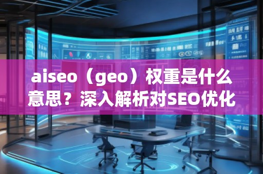 aiseo（geo）權(quán)重是什么意思？深入解析對(duì)SEO優(yōu)化的影響