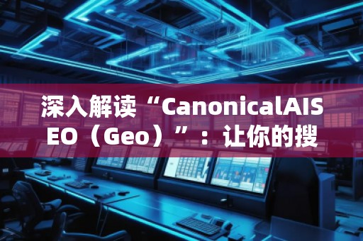 深入解讀“CanonicalAISEO（Geo）”：讓你的搜索引擎優(yōu)化提升新高度