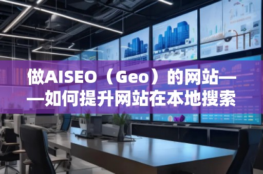 做AISEO（Geo）的網站——如何提升網站在本地搜索中的排名