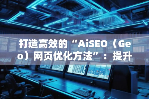 打造高效的“AiSEO（Geo）網頁優(yōu)化方法”：提升排名，助力本地企業(yè)發(fā)展