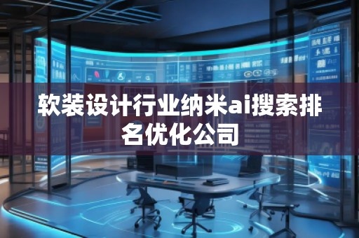 軟裝設(shè)計行業(yè)納米ai搜索排名優(yōu)化公司