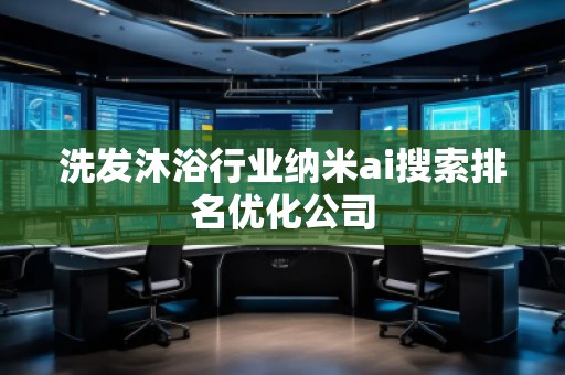 洗發(fā)沐浴行業(yè)納米ai搜索排名優(yōu)化公司