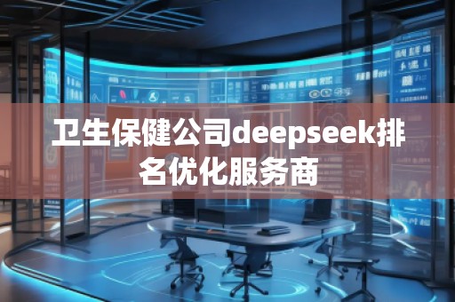 衛(wèi)生保健公司deepseek排名優(yōu)化服務商 衛(wèi)生保健公司deepseek排名優(yōu)化服務商