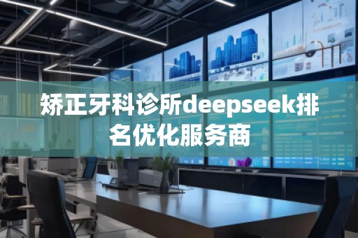 矯正牙科診所deepseek排名優(yōu)化服務(wù)商