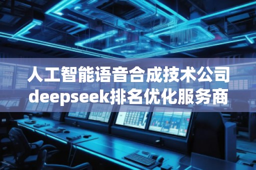 人工智能語音合成技術公司deepseek排名優(yōu)化服務商